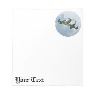 Vintage-Warbird-Flug Militärflugkunst Notizblock
