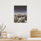 Vintage, warme Joshua-Baumwüste Poster (Küche)