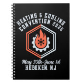 Vintage Wärme- und Kältekonvention Notizblock (Vorderseite)