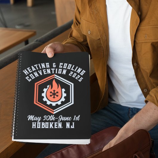 Vintage Wärme- und Kältekonvention Notizblock