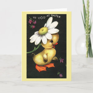 Vintage - Warmes und flauschiges Ostern, Feiertagskarte