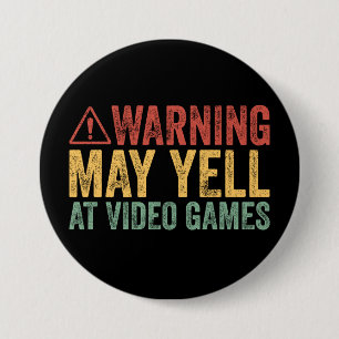 Vintage-Warnung könnte bei Videospielen schreien Button