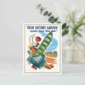 Vintage Wartezeit Siegesgarten Postkarte (Stehend Vorderseite)