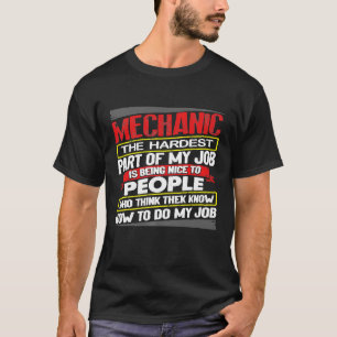 Vintage Wartungsmann Fakten Mechaniker Teil Von Mi T-Shirt
