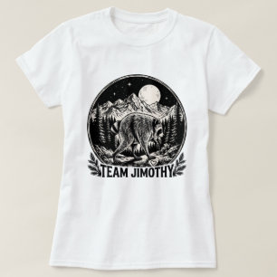 Vintage-Waschbär-Natur-Shirt Team Jimothy Grafik T-Shirt