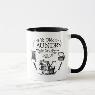 Vintage-Wäscheraum Tasse