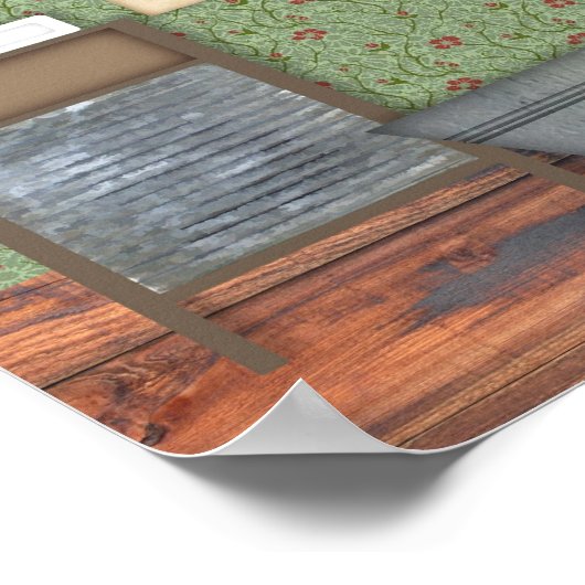 Vintage Wäscheschrift Poster (Ecke)