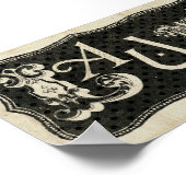 Vintage Wäscheschrift Poster (Ecke)