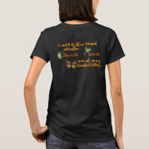 Vintage-Waschung Monarch-Schmetterling-T-Shirt T-Shirt