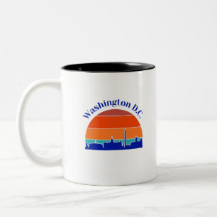 Vintage Washington D.C. Zweifarbige Tasse
