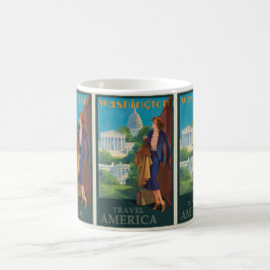 Vintage Washington DC: Amerikanische Reise Verwandlungstasse