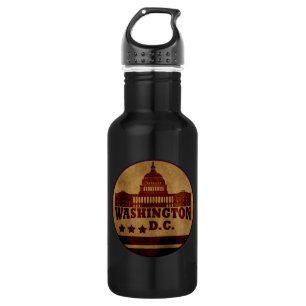 Vintage Washington dc Edelstahlflasche
