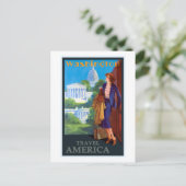 Vintage Washington DC Hauptstadt Travel America Po Postkarte (Stehend Vorderseite)