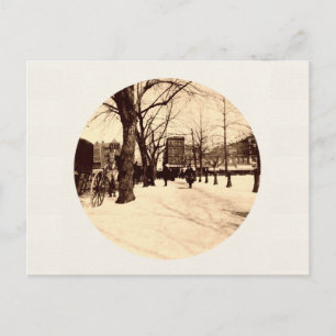 Vintage Washington DC im Schnee zu Weihnachten