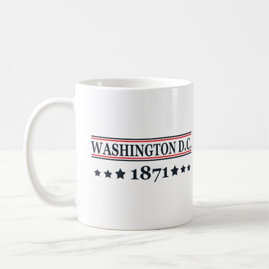 Vintage Washington DC Kaffeetasse (Links)