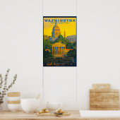 Vintage Washington DC Plakat (Küche)