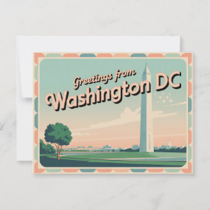 Vintage Washington DC Postcard   Grüße aus Postkarte