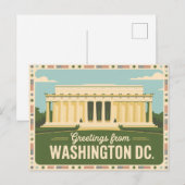 Vintage Washington DC Postcard | Grüße aus Postkarte (Vorne/Hinten)