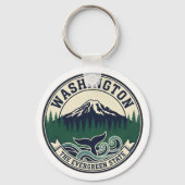 Vintage Washington State Emblem  Schlüsselanhänger (Vorderseite)
