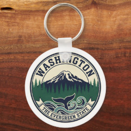 Vintage Washington State Emblem  Schlüsselanhänger