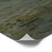 Vintage Washington Street Indianapolis in Dusk Poster (Ecke)