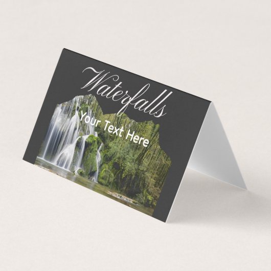 Vintage Wasserfälle Visitenkarten (Vorderseite)