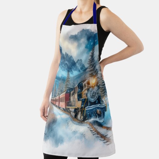 Vintage Wasserfarbbahn AI Schürze (InSitu)