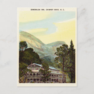 Vintage-Wasserfarbe Esmerelda Inn, North Carolina Postkarte