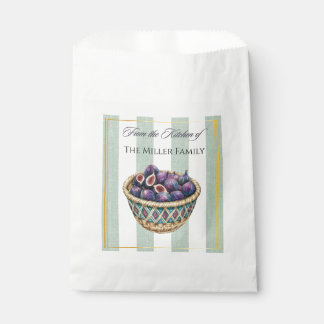 Vintage-Wasserfarbe-Feigen-Küchenetiketten Geschenktütchen
