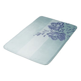 Vintage Wasserfarbe Floral Ombre Badematte