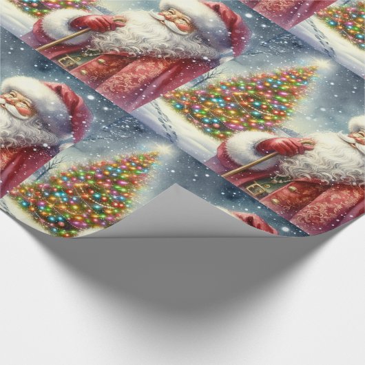 Vintage Wasserfarbe Geschenkpapier (Ecke)