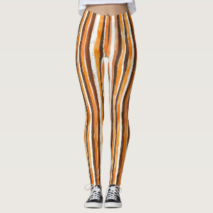 Vintage Wasserfarbe gestrichen - erdige Kaffeetöne Leggings