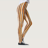 Vintage Wasserfarbe gestrichen - erdige Kaffeetöne Leggings (Rechts)