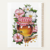 Vintage Wasserfarbe Honey Jar Blume Nostalgie Planer (Rückseite)