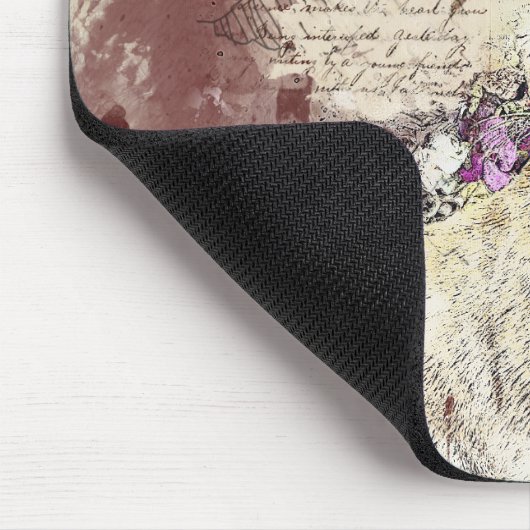 Vintage Wasserfarbe Mousepad (Ecke)