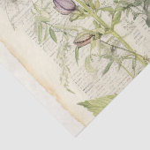 Vintage Wasserfarbe Natürliche Wildblume Seidenpapier (Detail)