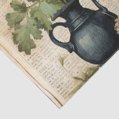 Vintage Wasserfarbe Natürliche Wildblume Seidenpapier (Detail)