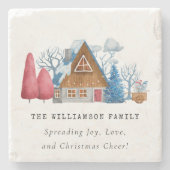 VINTAGE WASSERFARBE STEINUNTERSETZER (Vorderseite)