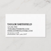 Vintage Wasserfarbe Traditionelle Visitenkarte (Rückseite)