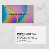 Vintage Wasserfarbe Traditionelle Visitenkarte (Vorne/Hinten)