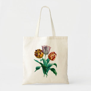 Vintage Wasserfarbe Tulip Blume Bouquet Tragetasche