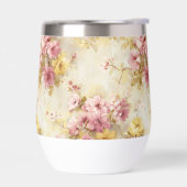 Vintage-Wasserfarben-Blumenmuster (Links)