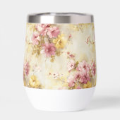 Vintage-Wasserfarben-Blumenmuster (Rückseite)