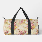 Vintage-Wasserfarben-Blumenmuster Duffle Bag (Vorderseite)
