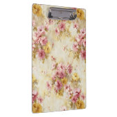 Vintage-Wasserfarben-Blumenmuster Klemmbrett (Rechts)
