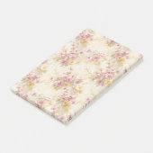 Vintage-Wasserfarben-Blumenmuster Post-it Klebezettel (angewinkelt)