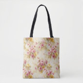 Vintage-Wasserfarben-Blumenmuster Tasche (Vorderseite)