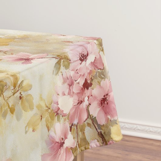 Vintage-Wasserfarben-Blumenmuster Tischdecke (Beispiel)