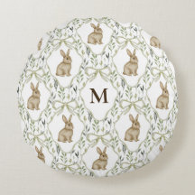 Vintage-Wasserfarben-Hase mit personalisiertem Mon