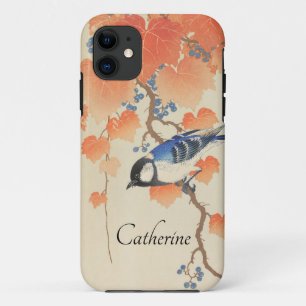 Vintage-Wasserfarben-Japanischer Druck mit Vogel Case-Mate iPhone Hülle